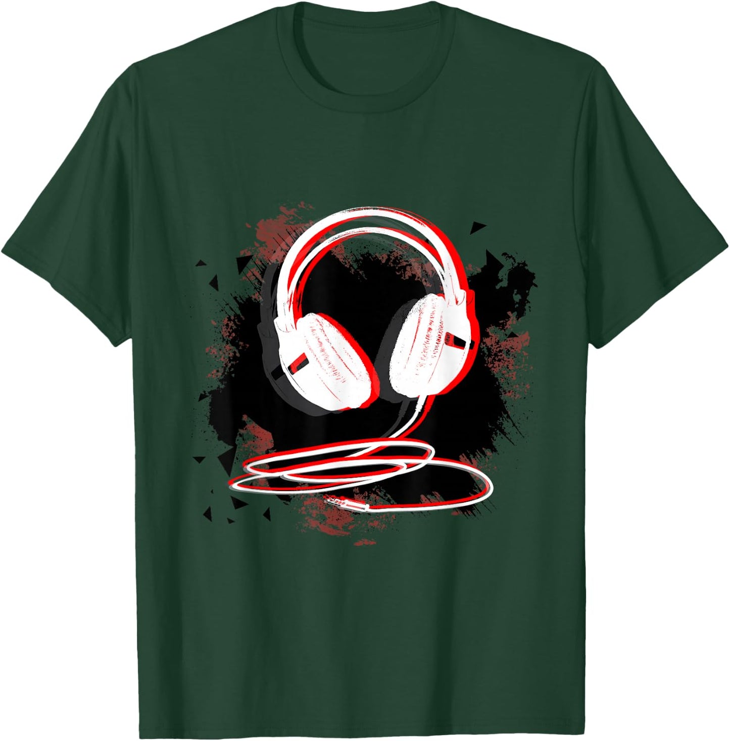 Music Sound Headphones DJ Gift T-Shirt - T-Shirt | Forest