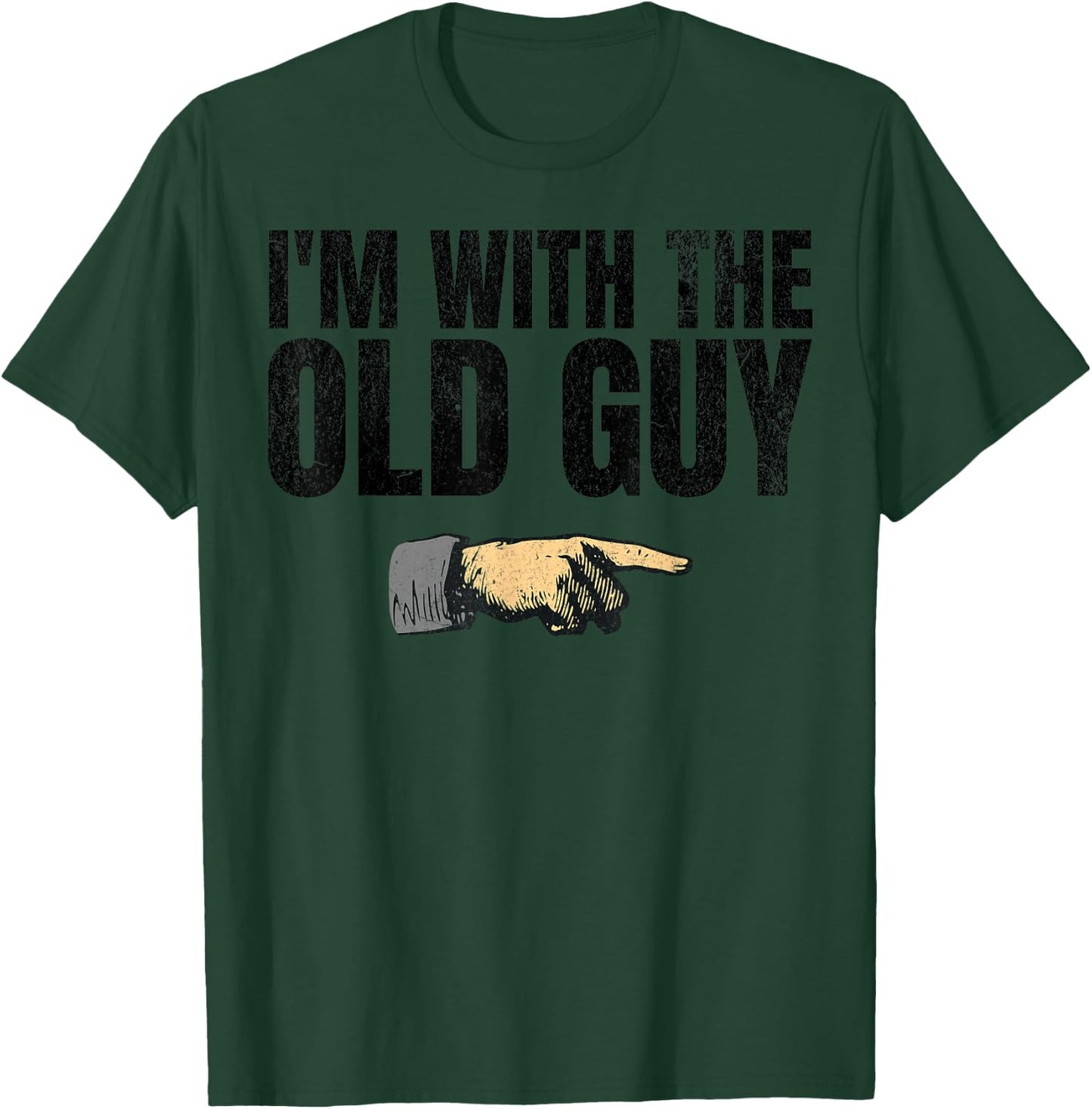 Retro I'm With The Old Guy Matching Old Yeller Funny 60s T-Shirt - T-Shirt | Forest