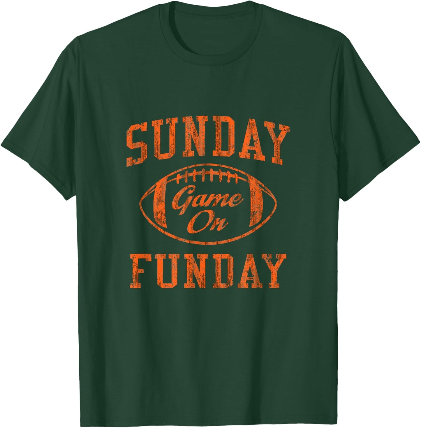 Vintage Sunday Funday T Shirt Cleveland Football Retro T-Shirt - T-Shirt | Forest
