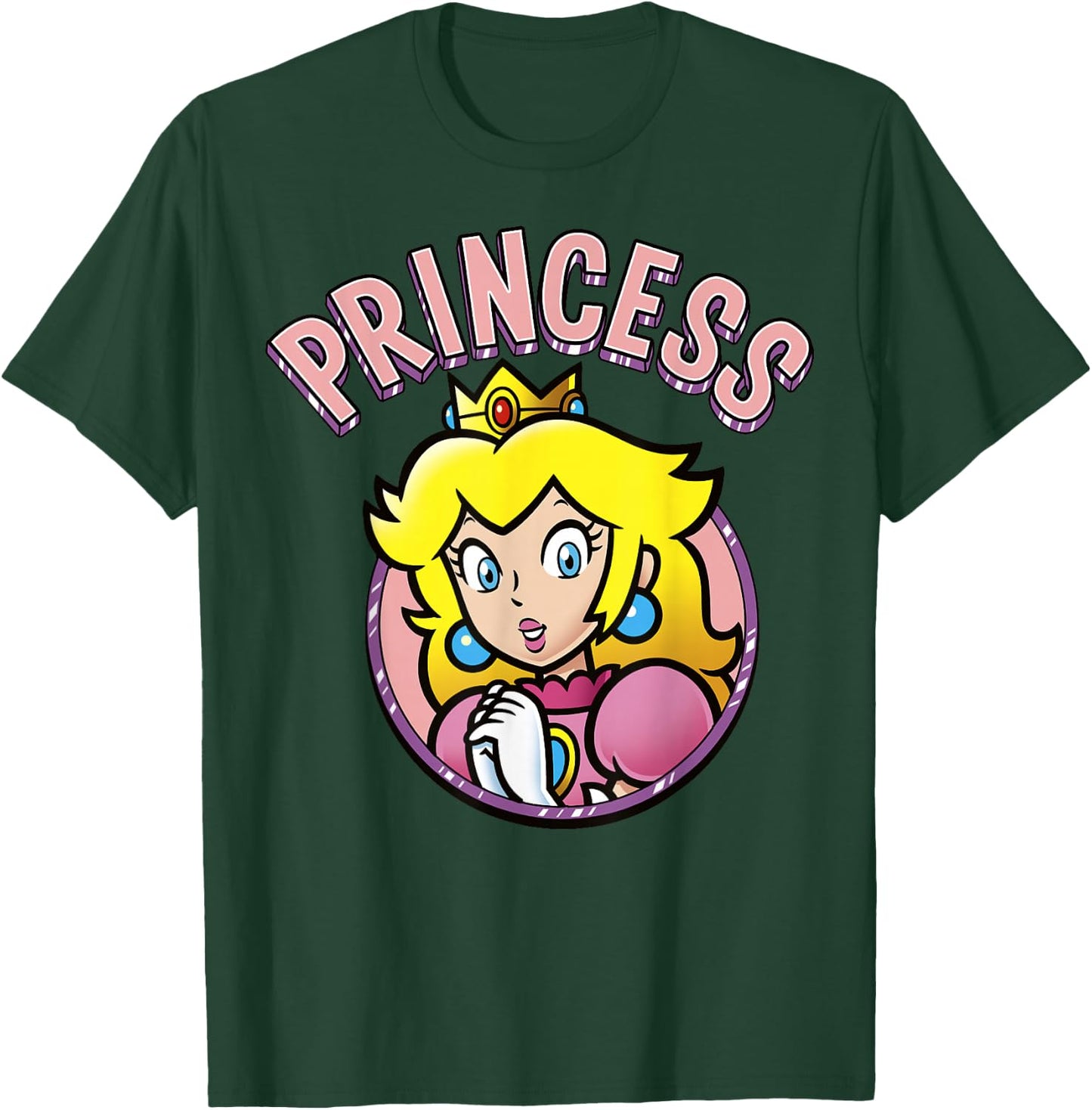 Super Mario Peach The Princess Portrait T-Shirt - T-Shirt | Forest