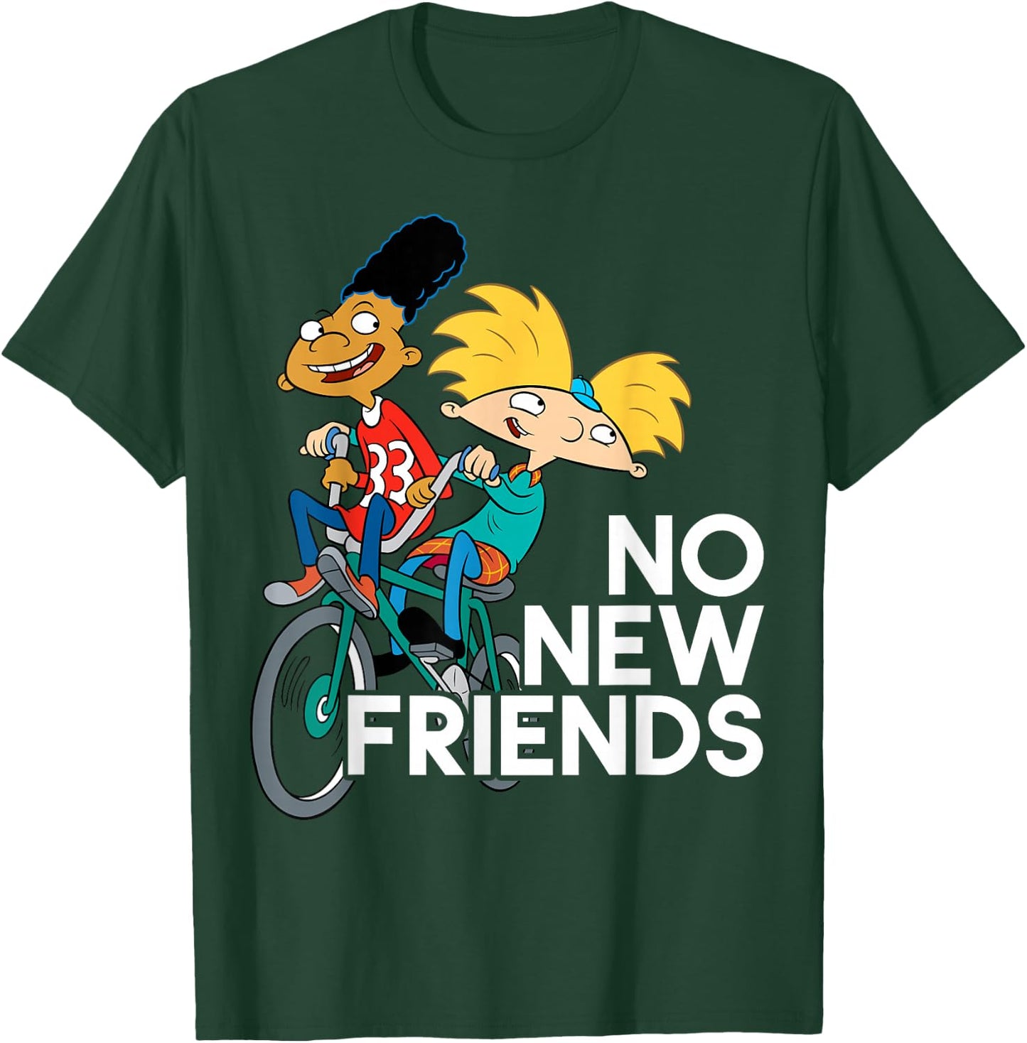 Nickelodeon Hey Arnold! No New Friends T-Shirt - T-Shirt | Forest