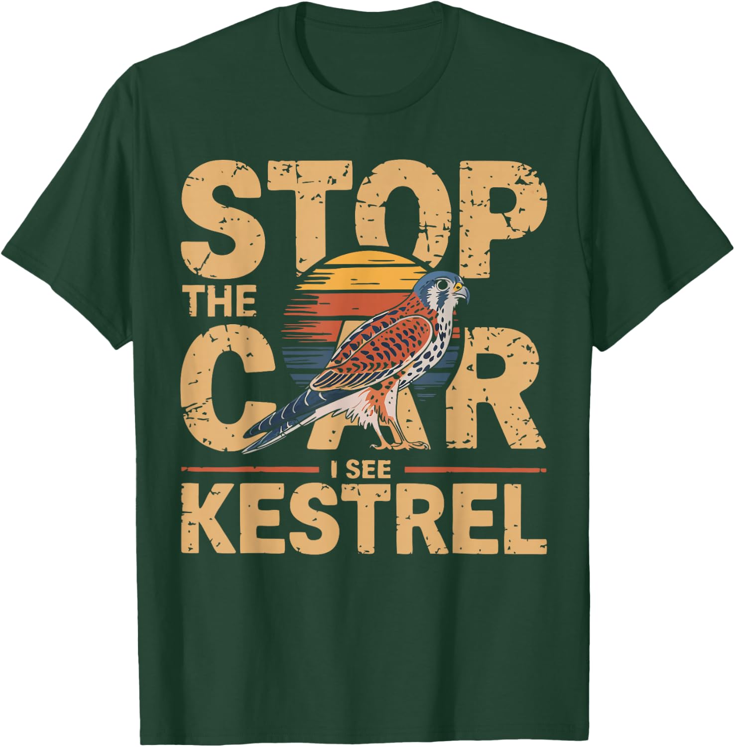 Kestrel Lover Birding Enthusiast Stop For American Kestrel T-Shirt - T-Shirt | Forest
