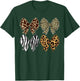 Coquette Bow Zoo Animals Pattern Wildlife Safari Women Girls T-Shirt - T-Shirt | Forest