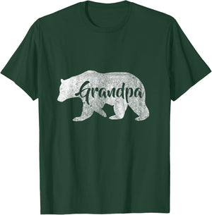Men's Grandpa Bear Awesome Camping Gramps T-Shirt - T-Shirt | Forest