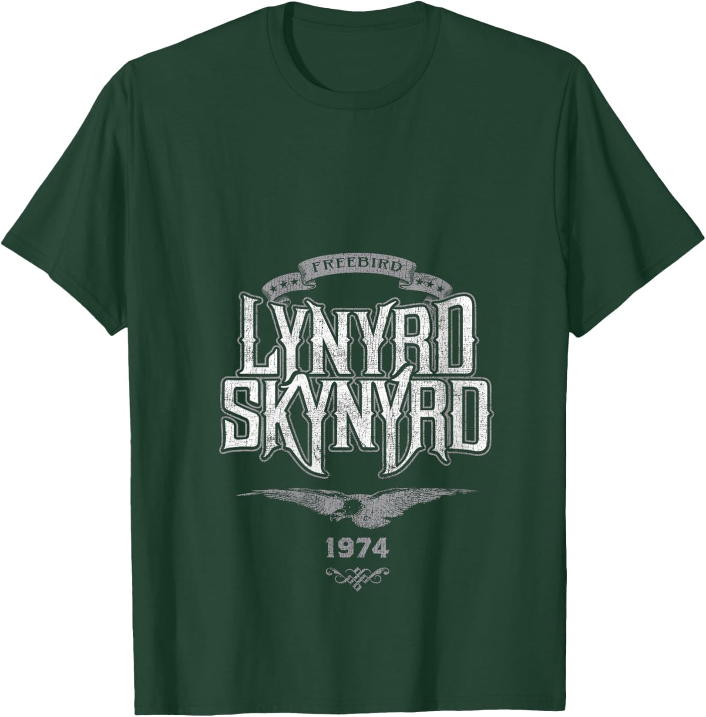 Women's Lynyrd Skynyrd Freebird Retro Logo 1974 Rock Music 70s Gifts V-Neck T-Shirt - T-Shirt | Forest