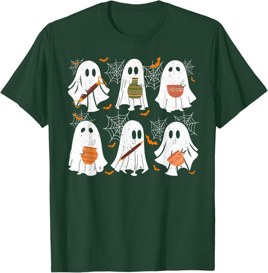 Pottery Ghost Ceramic Artist Halloween Costume Women T-Shirt - T-Shirt | Forest