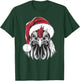 Joyful Rooster Santa on Rooster Christmas T-Shirt - T-Shirt | Forest