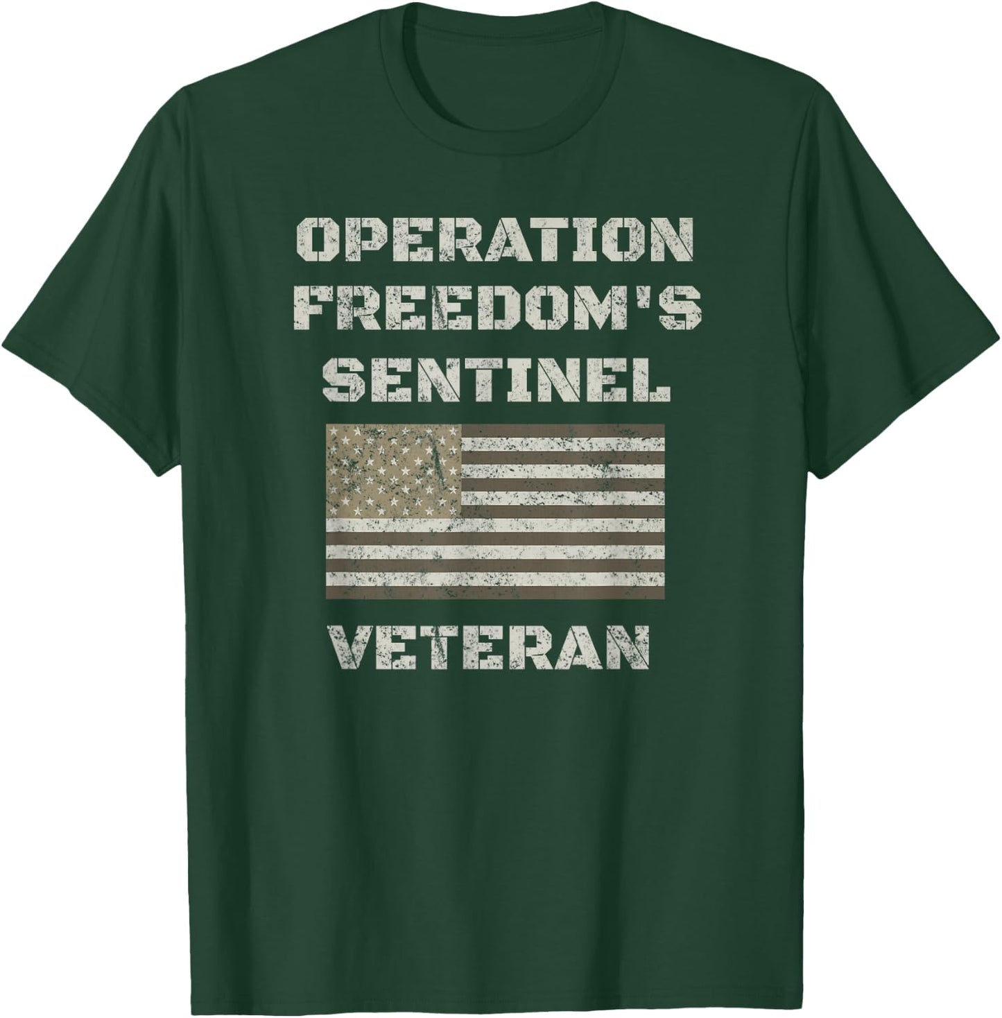 Operation Freedom Sentinel Shirt | Afghanistan Veteran Shirt T-Shirt - T-Shirt | Forest