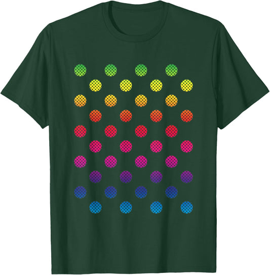 September 15th dot Day Multicolor Rainbow Polka dot T-Shirt - T-Shirt | Forest