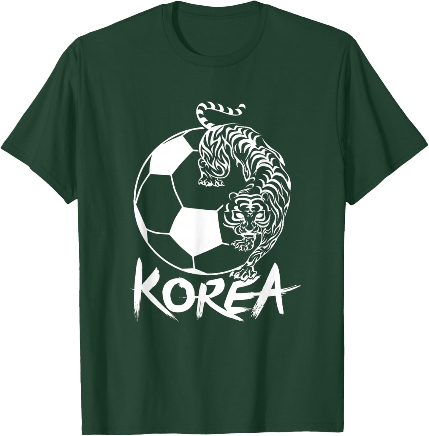 South Korean Soccer Football Fan Tiger T-Shirt - T-Shirt | Forest