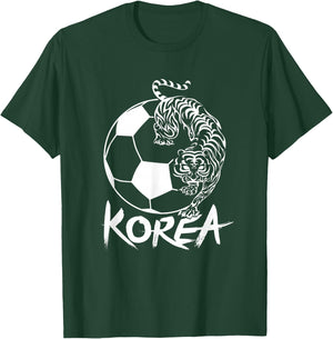 South Korean Soccer Football Fan Tiger T-Shirt - T-Shirt | Forest
