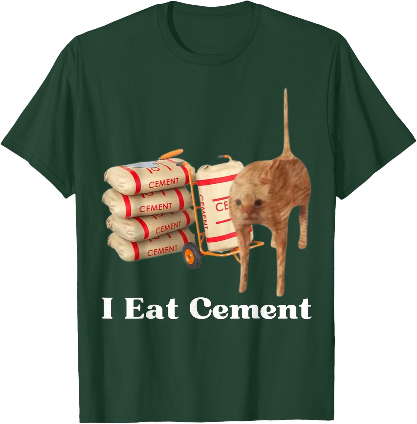 I Eat Cement Funny Cat Meme Internet Memes Funny Memes Gen-Z T-Shirt - T-Shirt | Forest