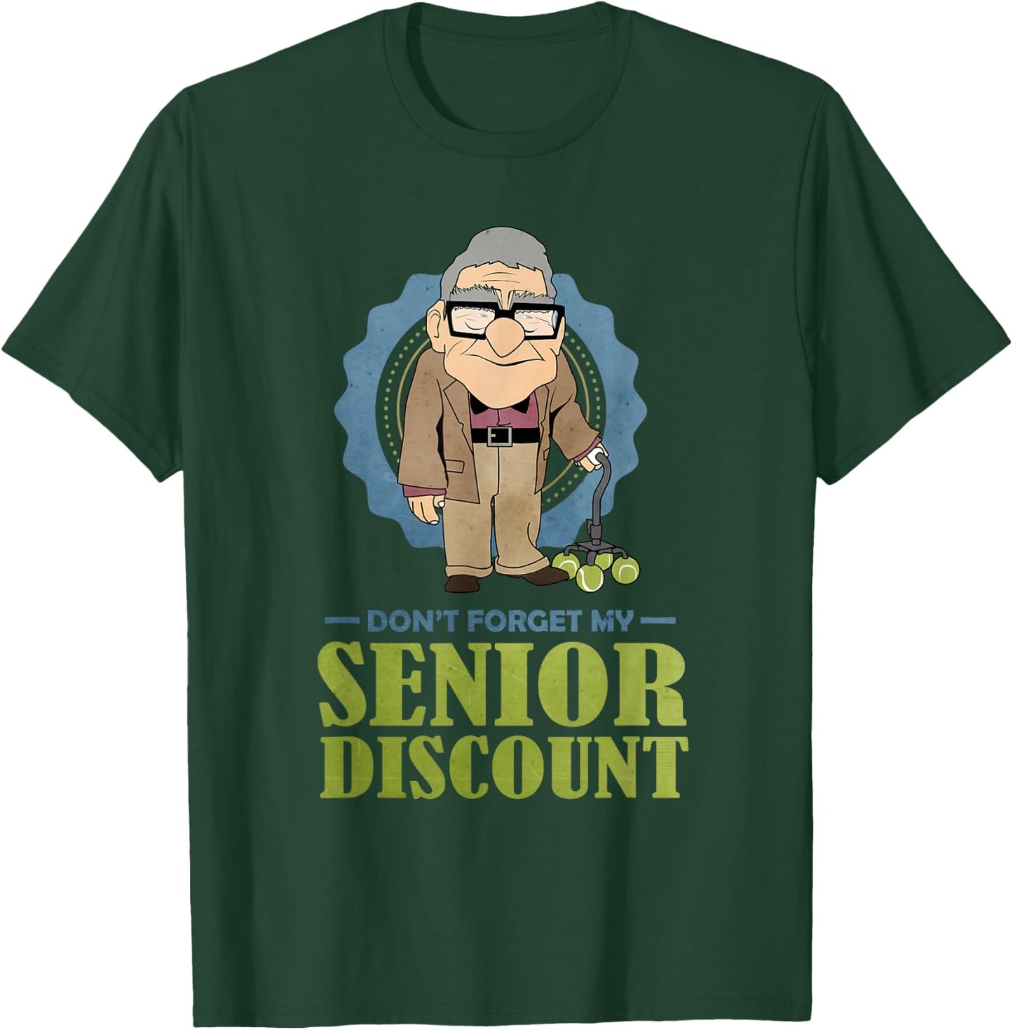Senior Discount Grumpy Old Man T-Shirt - T-Shirt | Forest