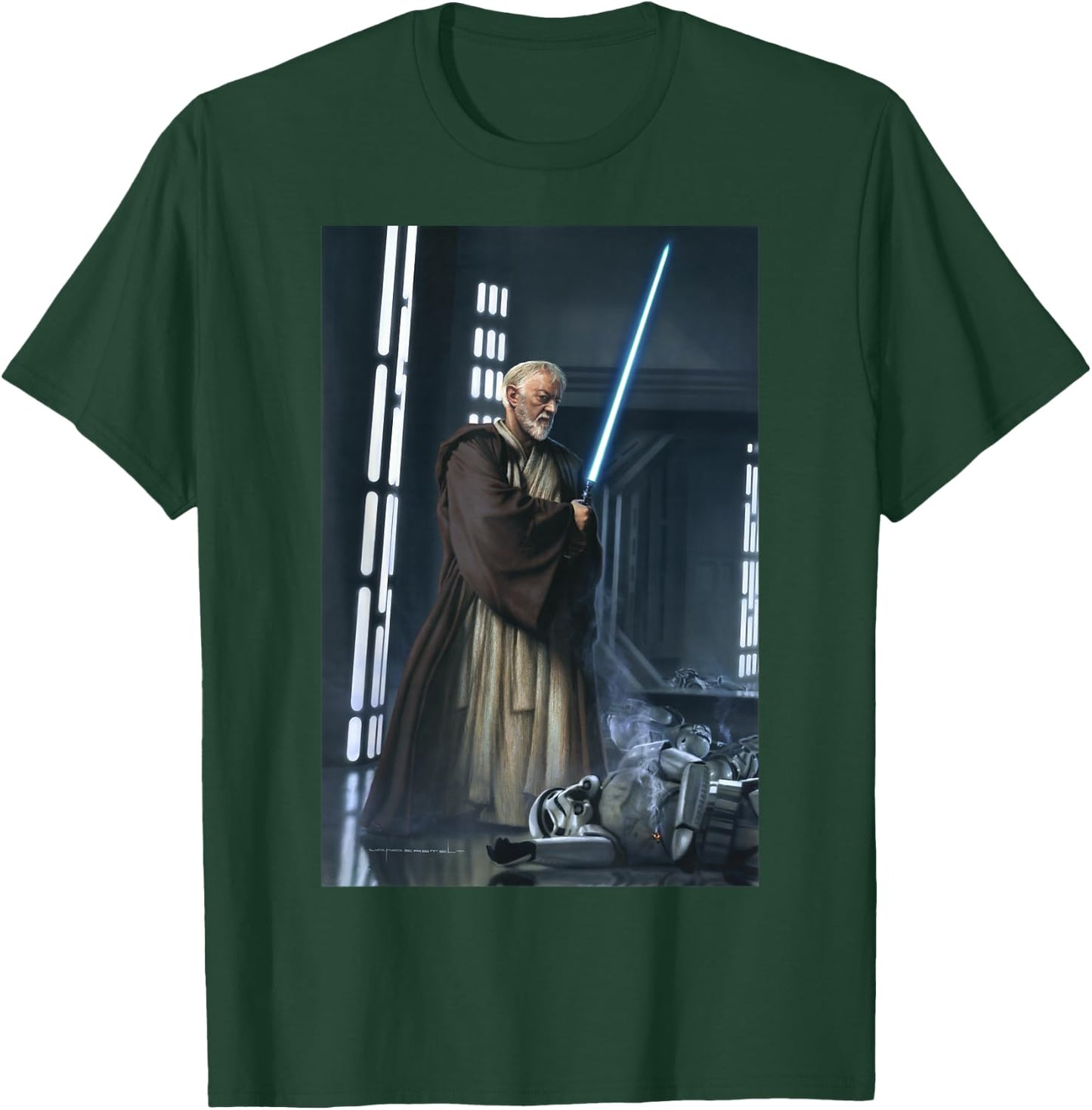 Star Wars Obi-Wan Kenobi Lightsaber Picture Graphic T-Shirt - T-Shirt | Forest