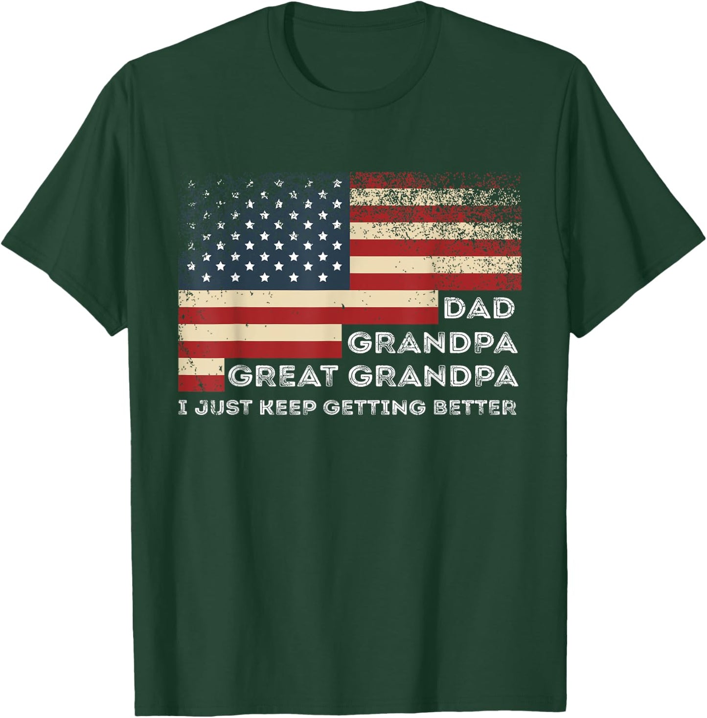 Fathers Day from Grandkids Dad Grandpa Great Grandpa T-Shirt - T-Shirt | Forest