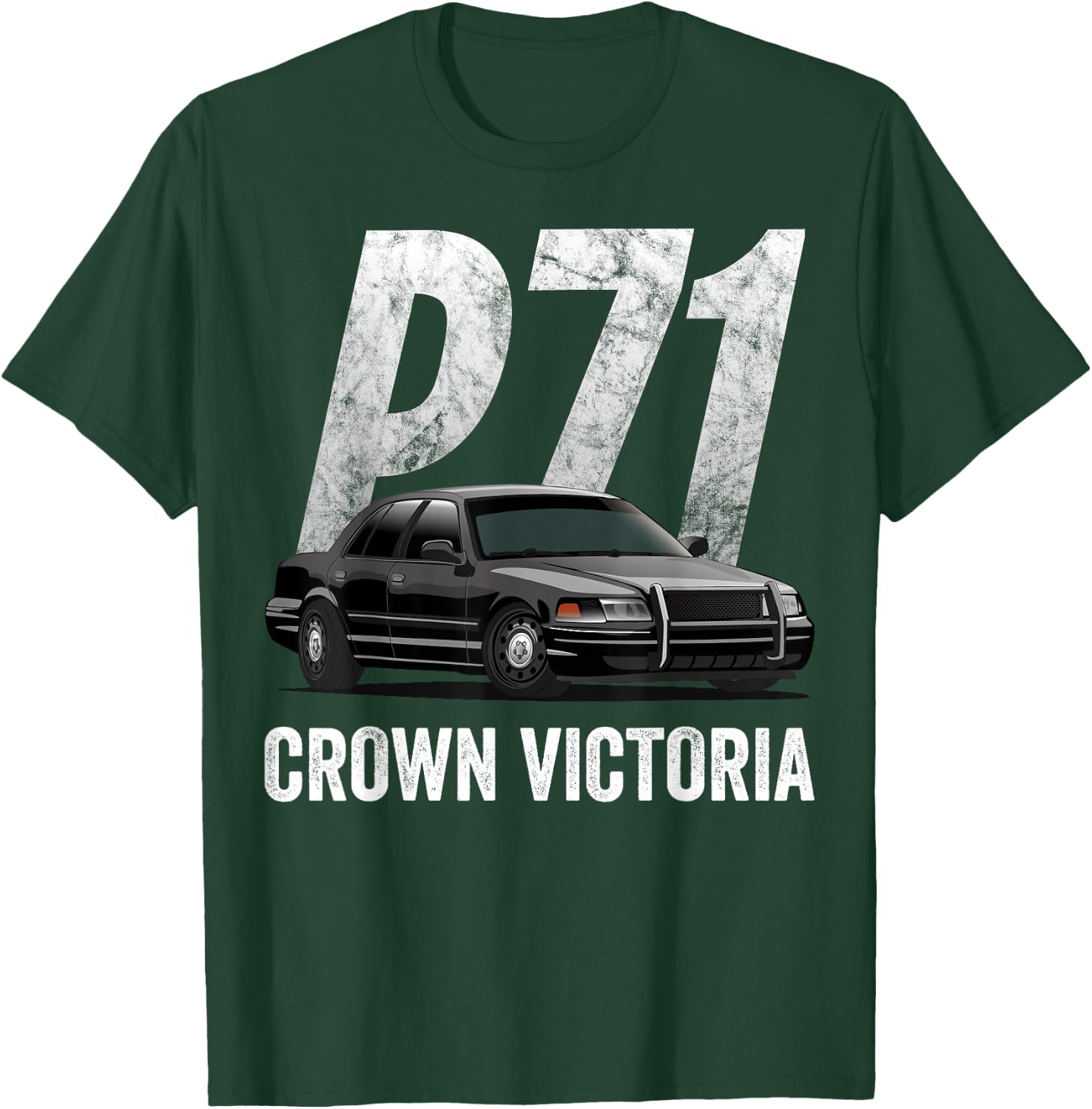 Police Car Crown Vic Interceptor P71 Shirt T-Shirt - T-Shirt | Forest