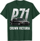 Police Car Crown Vic Interceptor P71 Shirt T-Shirt - T-Shirt | Forest