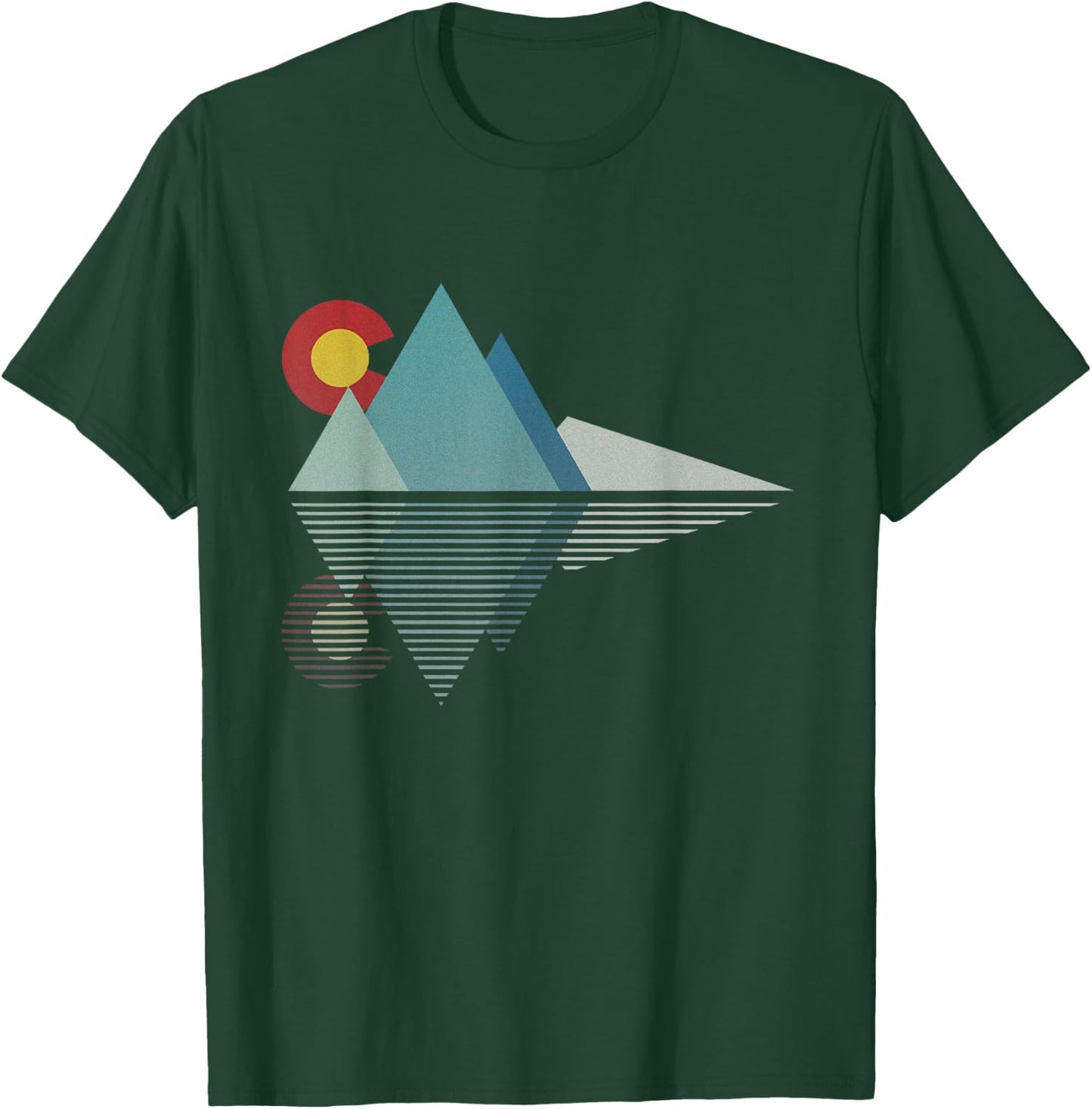 Colorado Flag Mountain T-Shirt - T-Shirt | Forest
