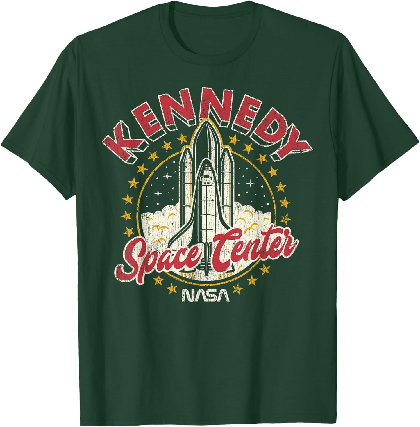 NASA Kennedy Space Center Red 3D T-Shirt - T-Shirt | Forest