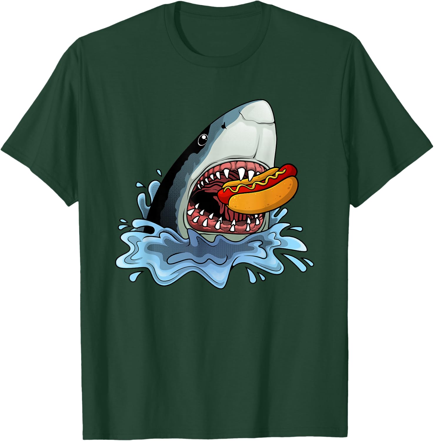 Cool Hot Dog Art Women Kids Hotdog Lovers Hot Dog T-Shirt - T-Shirt | Forest