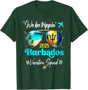 Barbados Vacation 2025 Straight Trippin' Birthday Cruise Gro T-Shirt - T-Shirt | Forest