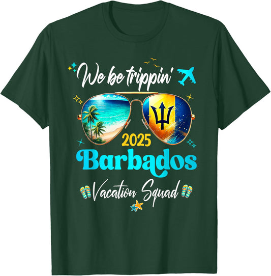 Barbados Vacation 2025 Straight Trippin' Birthday Cruise Gro T-Shirt - T-Shirt | Forest