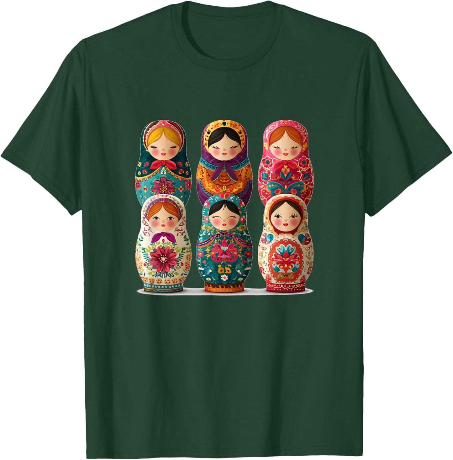 Pretty Matryoshka Doll Costume T-Shirt - T-Shirt | Forest