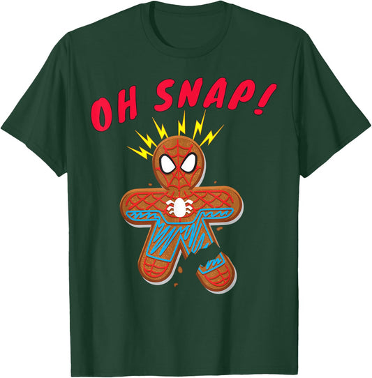 Marvel Spider-Man Oh Snap Gingerbread Cookie T-Shirt - T-Shirt | Forest