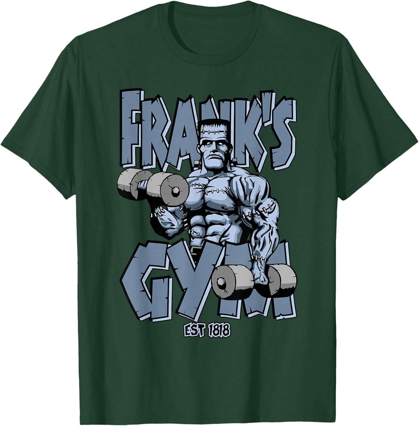 Frankenstein Gym Funny Bodybuilding Fitness Workout T-Shirt - T-Shirt | Forest