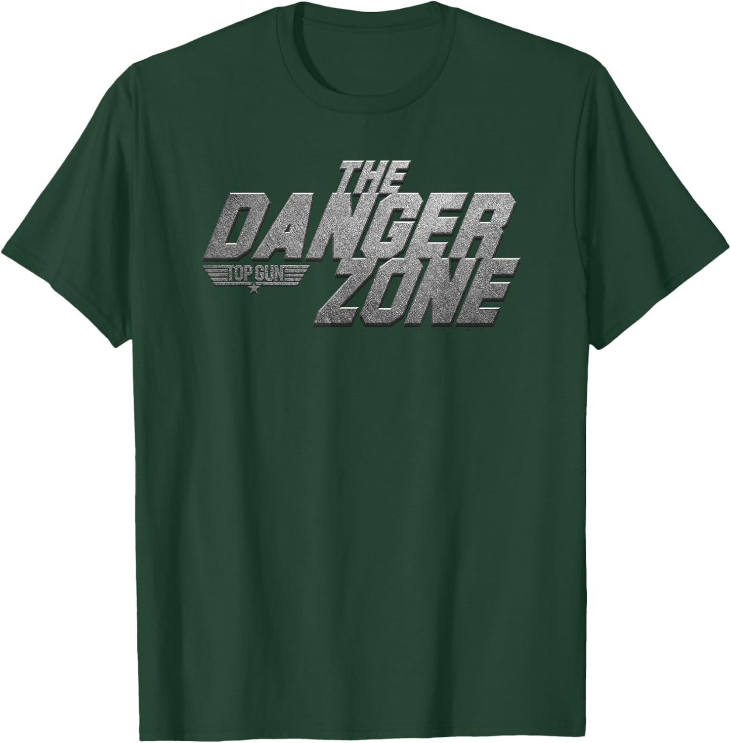 Top Gun Metallic Danger Zone Action Movie T-Shirt - T-Shirt | Forest
