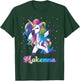 MAKENNA Name Personalized Custom Rainbow Unicorn Dabbing T-Shirt - T-Shirt | Forest