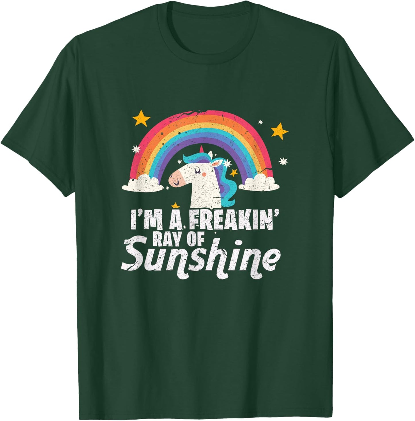 I'm A Freaking Ray Of Sunshine Shirt | Funny Unicorn Gift T-Shirt - T-Shirt | Forest