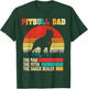 Vintage Pitbull Dad The Man The Myth Snack Dealer Funny Dog T-Shirt - T-Shirt | Forest