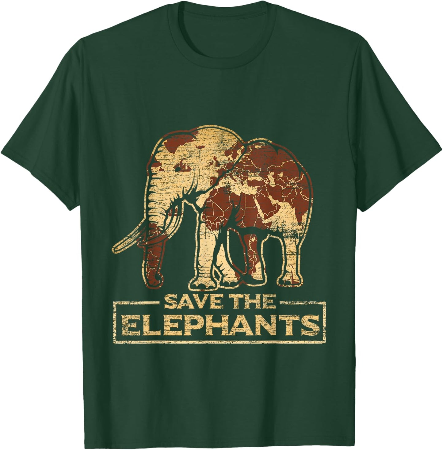 Save the elephants elephant T-Shirt - T-Shirt | Forest