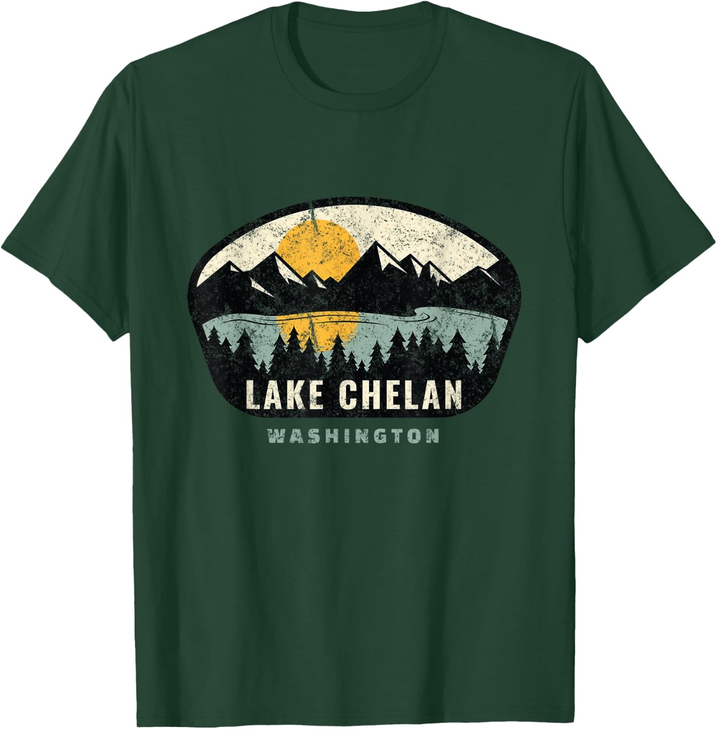 Lake Chelan Washington,WA Vacation Souvenir T-Shirt - T-Shirt | Forest