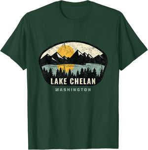 Lake Chelan Washington,WA Vacation Souvenir T-Shirt - T-Shirt | Forest
