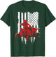 Vintage All-Terrain Vehicles Four Wheeler ATV American Flag T-Shirt - T-Shirt | Forest