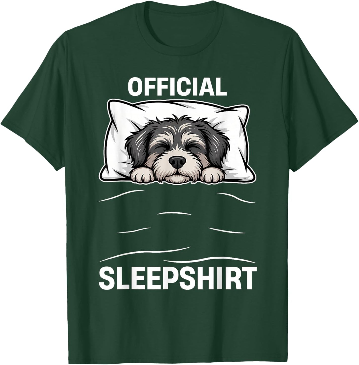 Miniature Schnauzer Pajama Official Sleep T-Shirt - T-Shirt | Forest