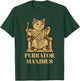 Funny Roman Emperor Cat History Teacher Ancient Cat Lover T-Shirt - T-Shirt | Forest