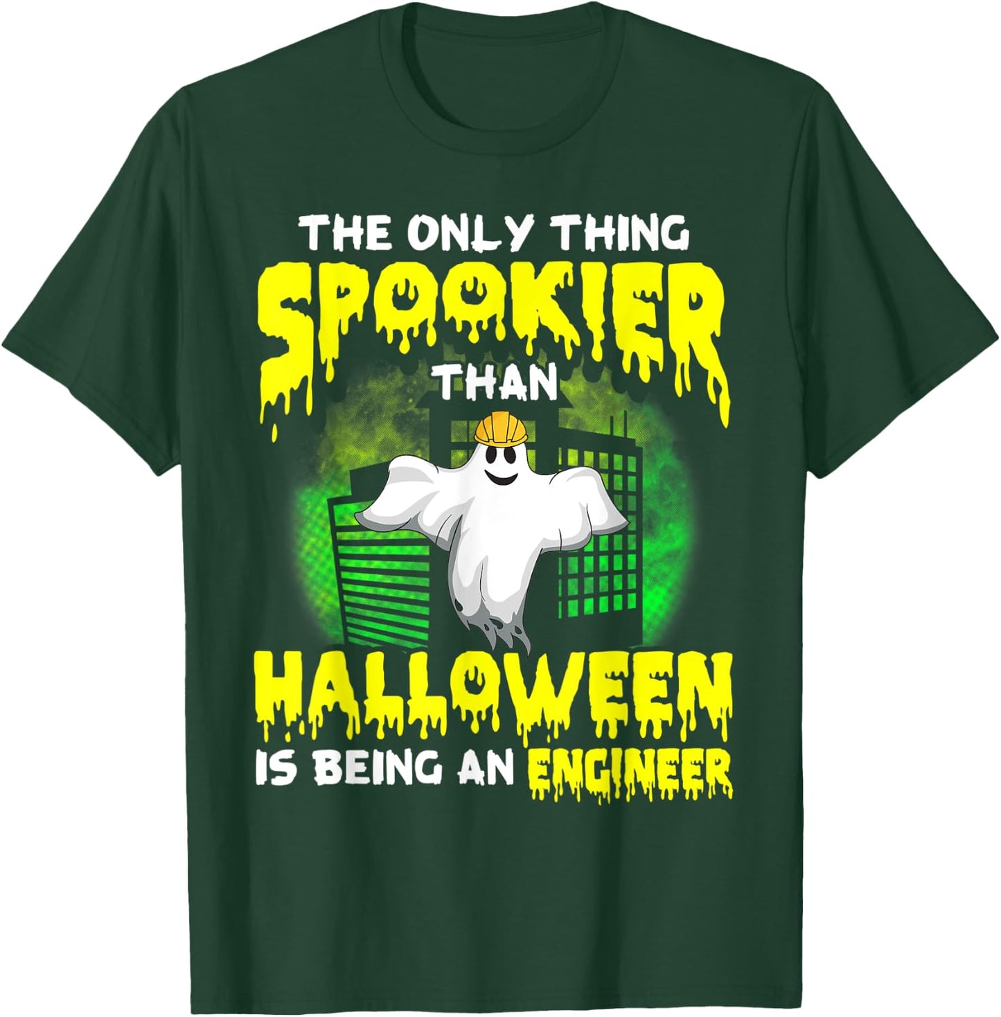 Funny Civil Engineer Halloween Ghost Electrical Engineer T-Shirt - T-Shirt | Forest