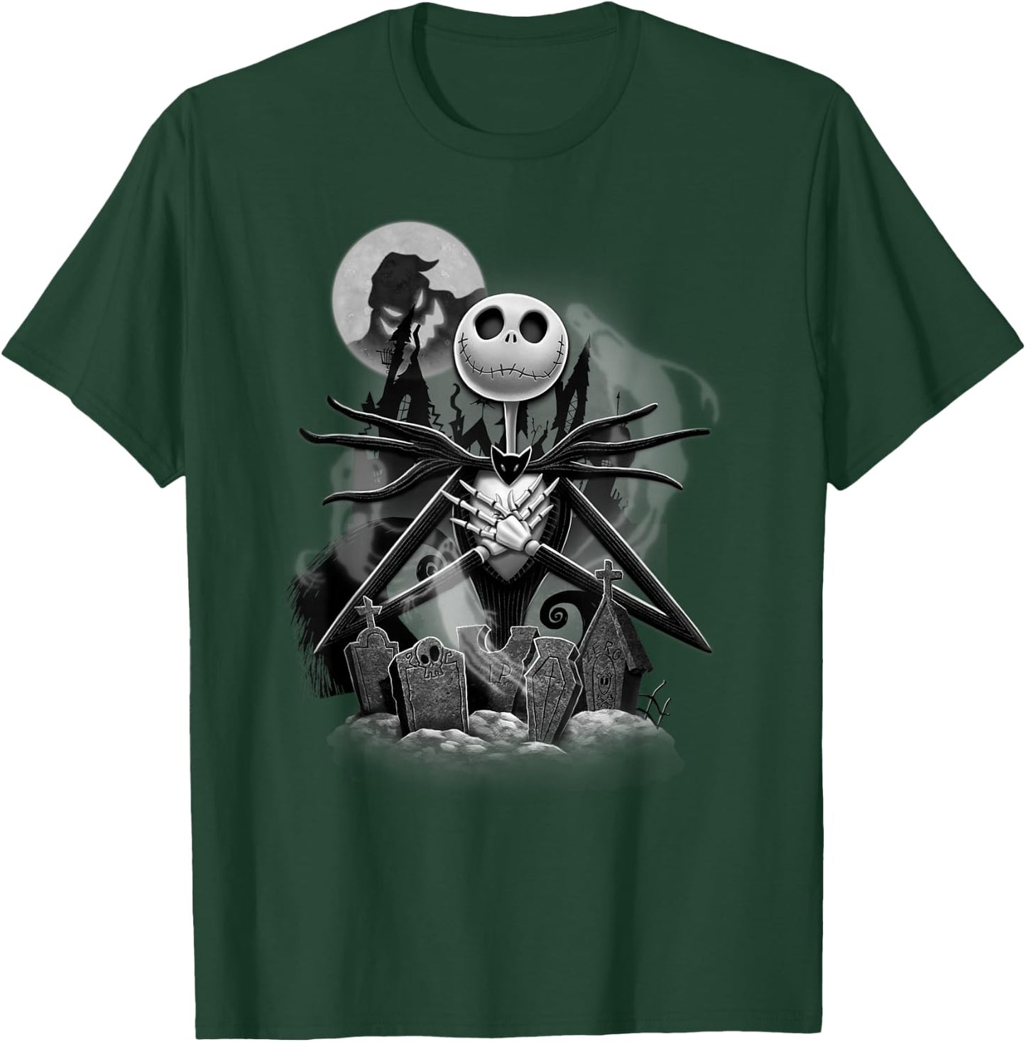 Disney - Nightmare Before Christmas Jack Night Scene T-Shirt - T-Shirt | Forest