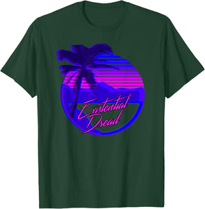Vaporwave Existential Dread Retrowave Synthwave T-Shirt - T-Shirt | Forest