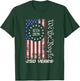 Retro American Flag 250 Years Freedom Heritage Commemoration T-Shirt - T-Shirt | Forest