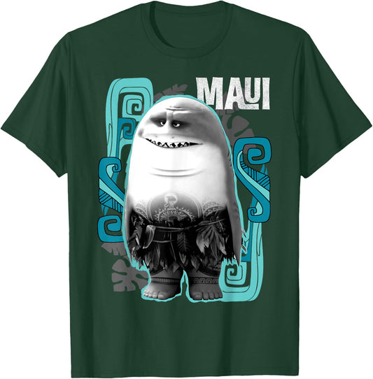 Disney Moana Maui Half Shark T-Shirt - T-Shirt | Forest