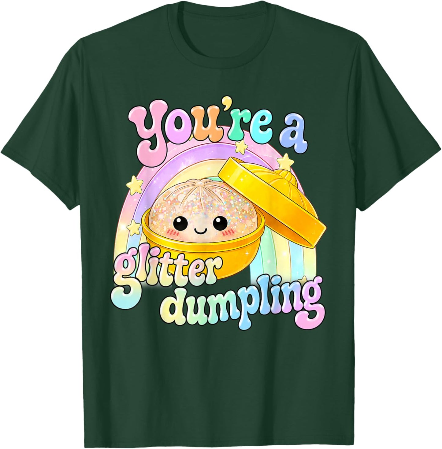 Funny You're A Dumpling Cute Dumpling Kids Girls T-Shirt - T-Shirt | Forest