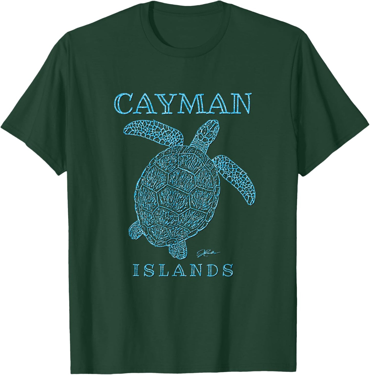 JCombs: Cayman Islands, Sea Turtle T-Shirt - T-Shirt | Forest
