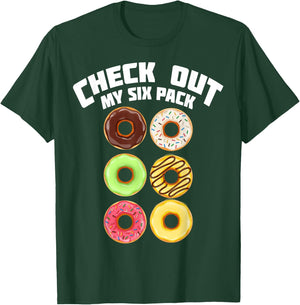 Cute Check Out My Six Pack Doughnut Abs Shirt Boys & Girls T-Shirt - T-Shirt | Forest