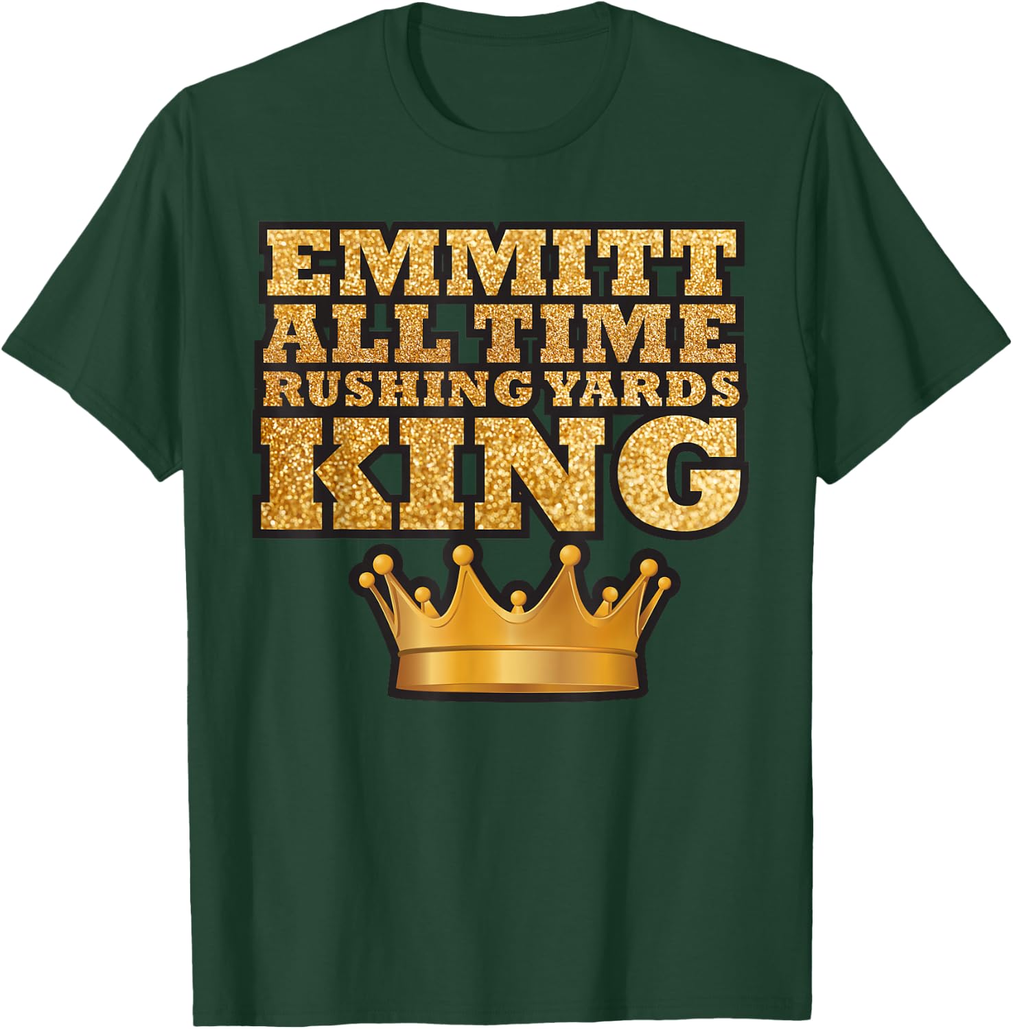 Smith All Time Rushing Yards King Apparel T-Shirt - T-Shirt | Forest