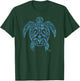 Honu Green Sea Turtle Hawaiian Tribal Turtle Shirt T-Shirt - T-Shirt | Forest
