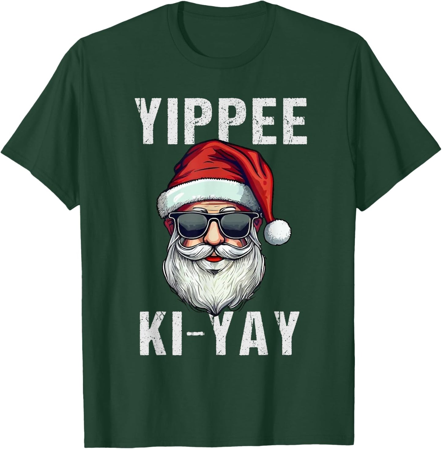 Funny Christmas Sweater Yippee-Ki-Yay Xmas , -Adults, -Kids, Black, Small, Short Sleeve, , Christmas, Funny Christmas T-Shirt - T-Shirt | Forest